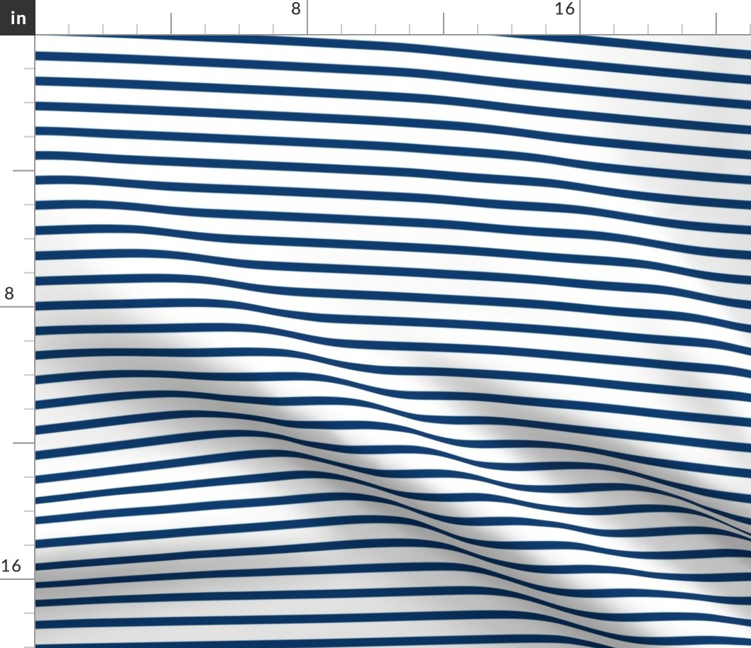 Sailor Stripes Navy on White