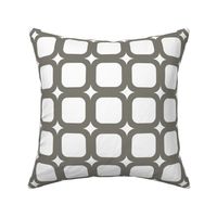 Retro Squared WarmGray on White