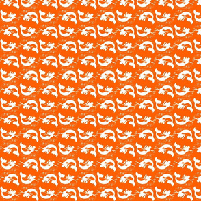 Mermaid Starfish Waves Orange