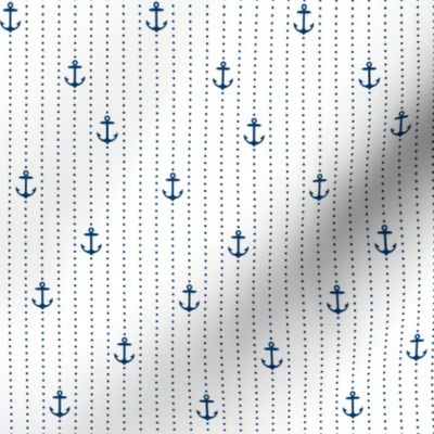 Sailor Anchors Navy on White