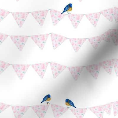 Bunting and Bluebirds