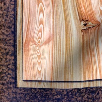 Fir Tree Wood Panel ~ Bright  ~ Trompe l'Oeil