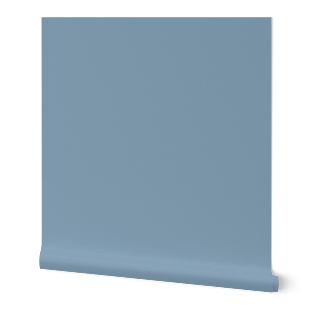 Solid Dusty Blue