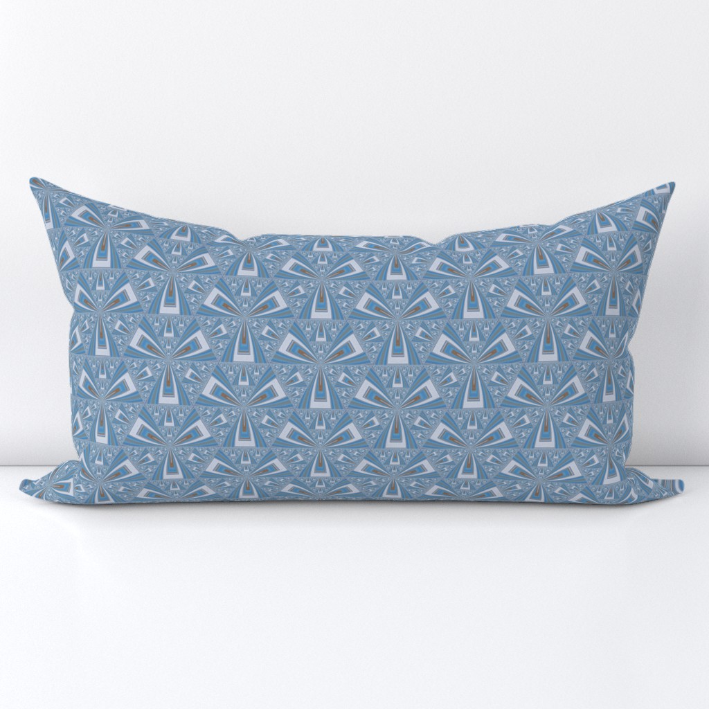 Blue Gray Triangles Geometric