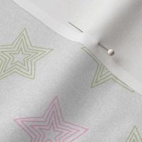 green & pink stars