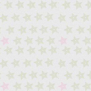 green & pink stars