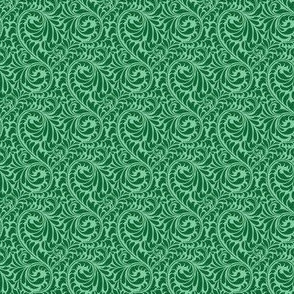 Leafy Swirl - 2in (dark green)