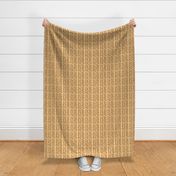 Honey and Brown Tones Floral Stripe Small