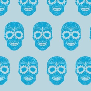 Mexican Skull Blue 