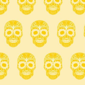 Mexican Skulls Yellow 