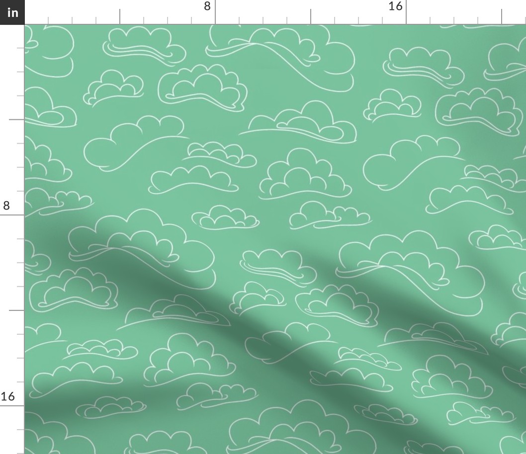 Clouds on Sea Green.