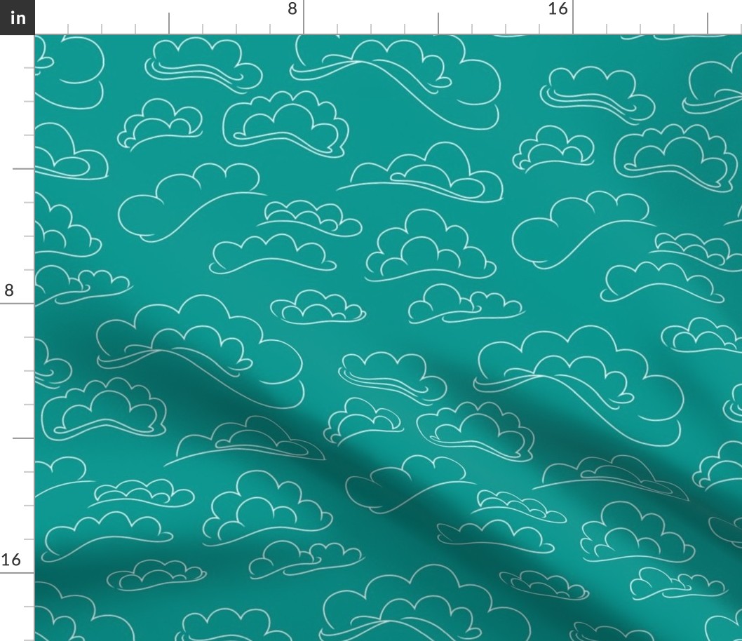 Teal Clouds.