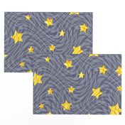 stars in swirls - grey