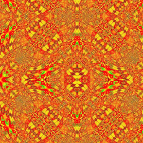 Orange Rasta Pattern (Large Slant)