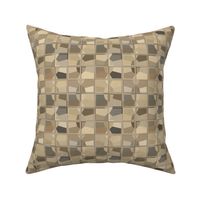 Taupe and Brown Fractured Mosaic