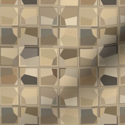 Taupe and Brown Fractured Mosaic