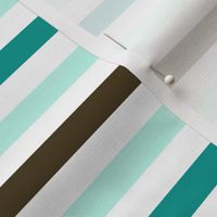 Turquoise + chocolate stripe by Su_G_©SuSchaefer 