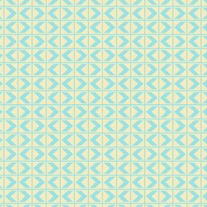 Starlight Chevron Darts - Pale Blue on Cream (# 2)