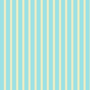 Starlight Stripes - Cream on Pale Blue
