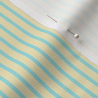 Starlight Stripes - Pale Blue on Cream