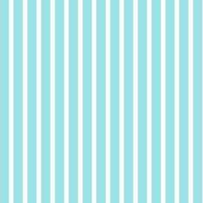 Starlight Stripes - White on Pale Blue