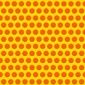 Dots of Orange on Yellow