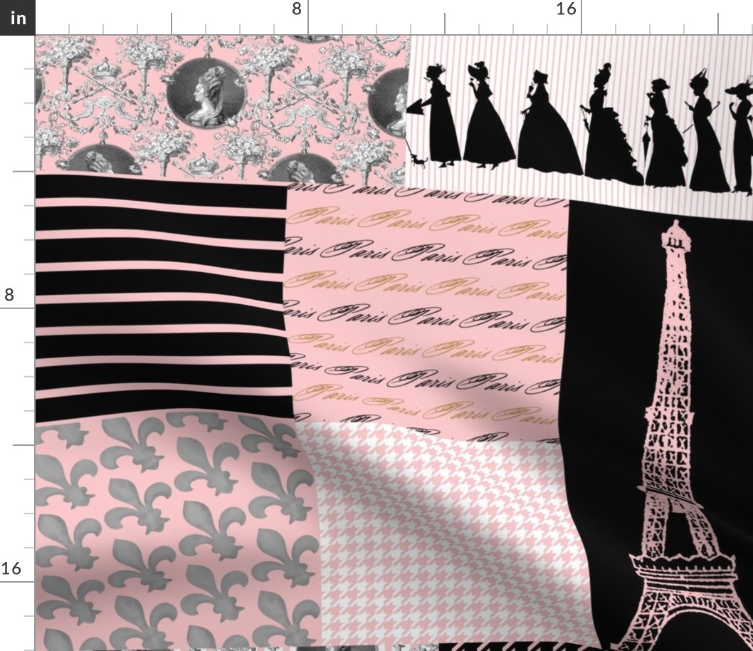 Promenade in Paris ~ Cheater Quilt