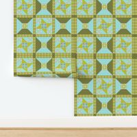 Winding Cotton - Verde Quilt Block