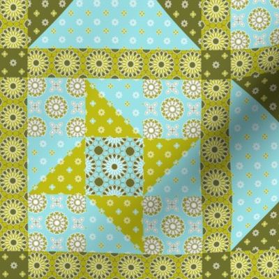 Winding Cotton Verde Quilt