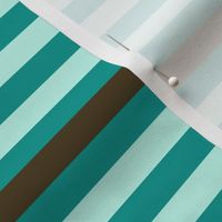 Turquoise, pale blue + chocolate stripes by Su_G_©SuSchaefer 
