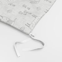 sheep fabric // grey and white farm animals design andrea lauren fabric