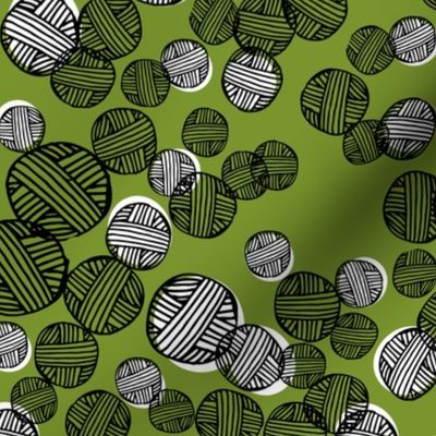 yarn fabric //  yarn knitting design andrea lauren illustration - moss green