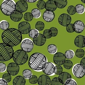 yarn fabric //  yarn knitting design andrea lauren illustration - moss green