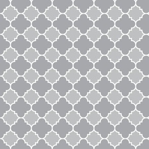 Gray Quatrefoil