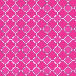 Pink Quatrefoil