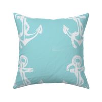 white anchor sea blue