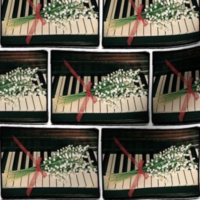 Lily of the Valley on Piano Keys