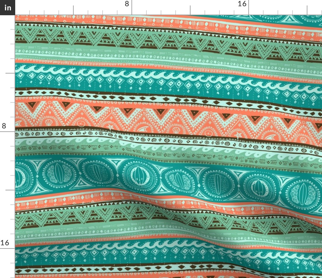 Stripy surfie pattern