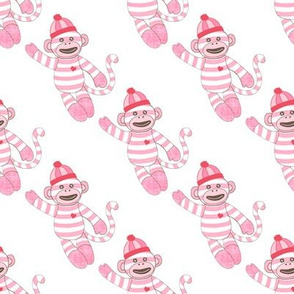 baby pink stripe monkey