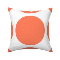 GIANT Orange Dots on White by Su_G_©SuSchaefer