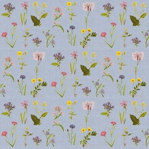 Wildflower Antique, Faded Chambray