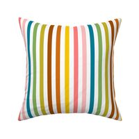 Retro Rainbow Stripes, Vertical // large