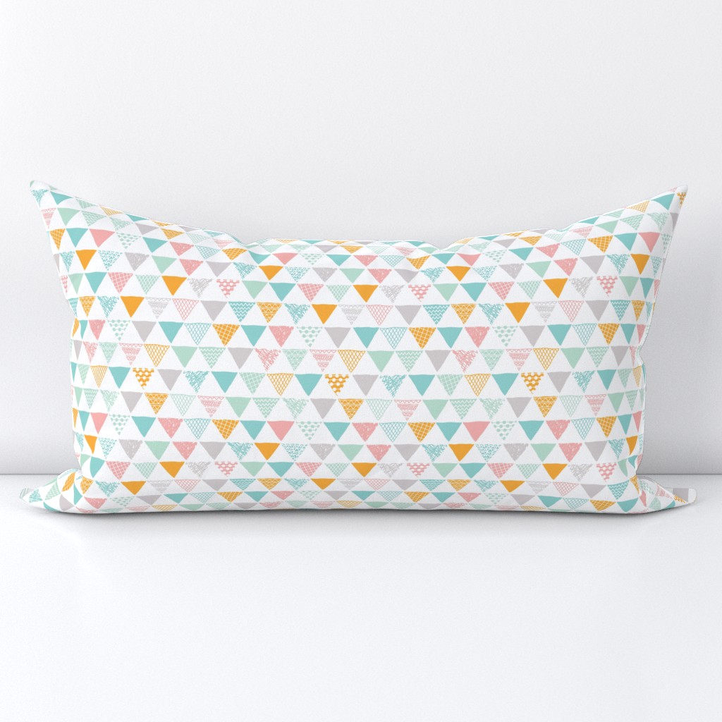 Geometric tribal aztec triangle pastel colors modern patterns