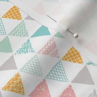 Geometric tribal aztec triangle pastel colors modern patterns