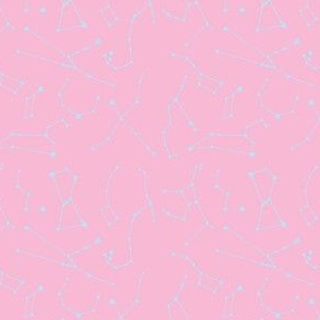 constellations -pink and blue-