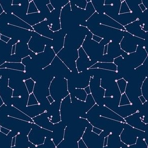 constellations -nigh sky and pink--ch