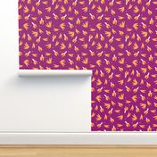 Quirky fun banana summer fruit pattern