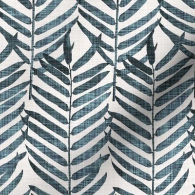 Luxe Palm Leaf (indigo)