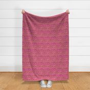 Small Gold Glitter ZigZag Stripes on Fuchsia/ Magenta