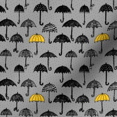 One Yellow Umbrella_ SMALL